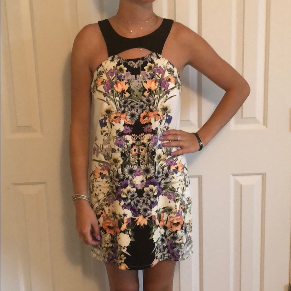 Francesca’s Collection Floral Swing Dress